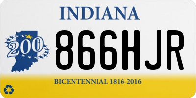IN license plate 866HJR