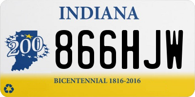IN license plate 866HJW