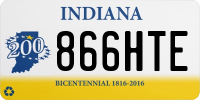 IN license plate 866HTE