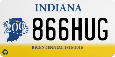 IN license plate 866HUG