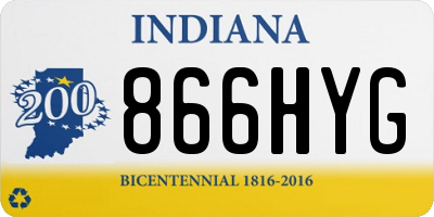 IN license plate 866HYG
