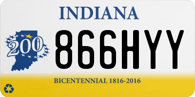 IN license plate 866HYY
