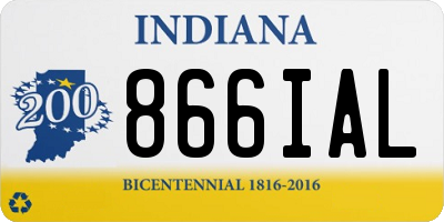 IN license plate 866IAL