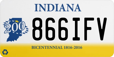 IN license plate 866IFV