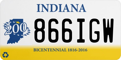 IN license plate 866IGW