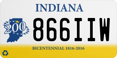 IN license plate 866IIW