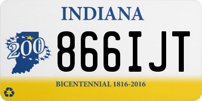 IN license plate 866IJT
