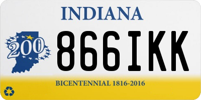 IN license plate 866IKK