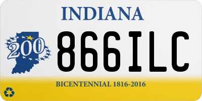 IN license plate 866ILC
