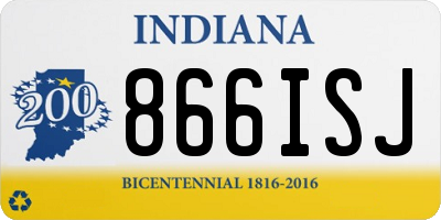 IN license plate 866ISJ