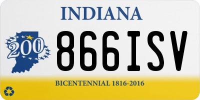 IN license plate 866ISV