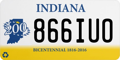 IN license plate 866IUO