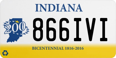 IN license plate 866IVI