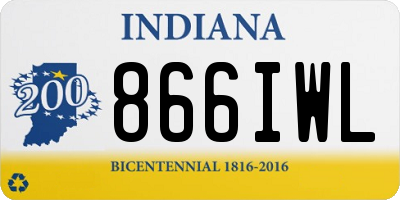 IN license plate 866IWL
