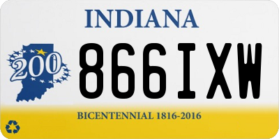 IN license plate 866IXW