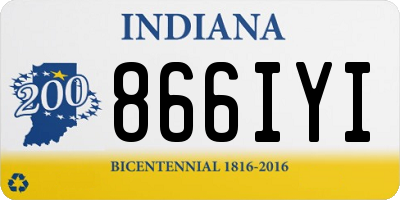 IN license plate 866IYI