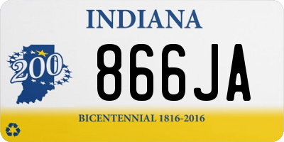 IN license plate 866JA