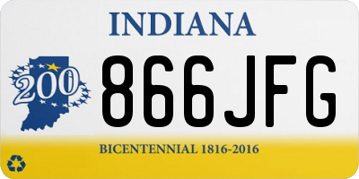IN license plate 866JFG