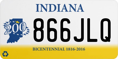 IN license plate 866JLQ