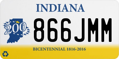 IN license plate 866JMM