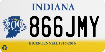 IN license plate 866JMY