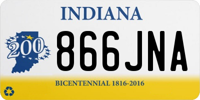 IN license plate 866JNA