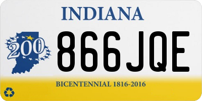 IN license plate 866JQE