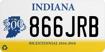 IN license plate 866JRB