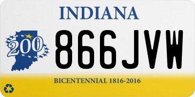 IN license plate 866JVW