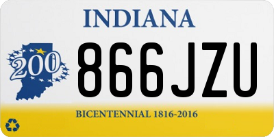 IN license plate 866JZU