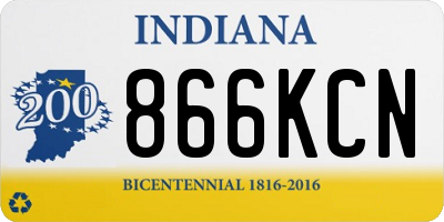 IN license plate 866KCN
