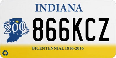 IN license plate 866KCZ