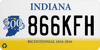 IN license plate 866KFH