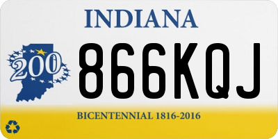 IN license plate 866KQJ