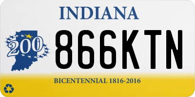 IN license plate 866KTN