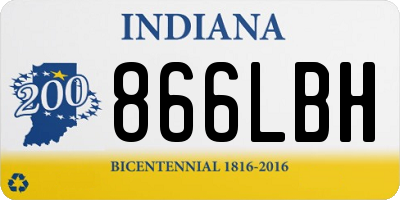 IN license plate 866LBH