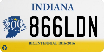 IN license plate 866LDN