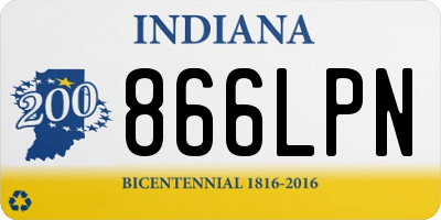 IN license plate 866LPN