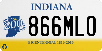IN license plate 866MLO
