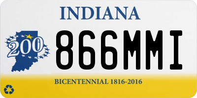 IN license plate 866MMI
