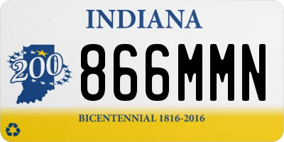 IN license plate 866MMN