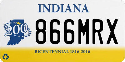 IN license plate 866MRX