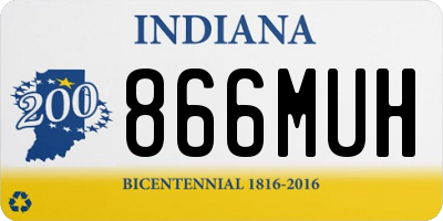 IN license plate 866MUH