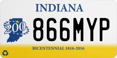 IN license plate 866MYP