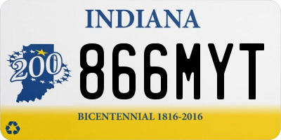 IN license plate 866MYT