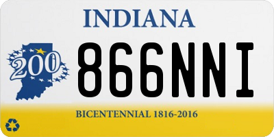 IN license plate 866NNI