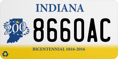IN license plate 866OAC