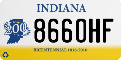 IN license plate 866OHF