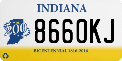 IN license plate 866OKJ
