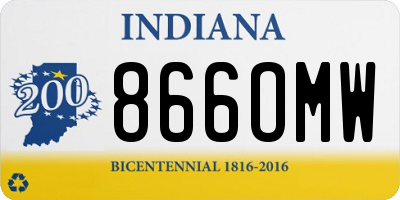 IN license plate 866OMW